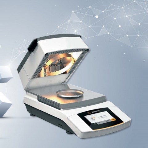 Cân phân tích độ ẩm, màn hình cảm ứng